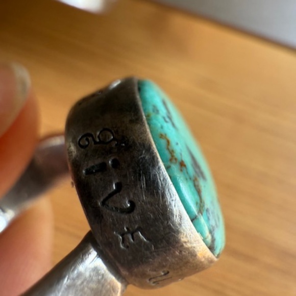 Jes Maharry Turquoise 'Never give up"  "Hope"  Ring - Picture 4 of 12